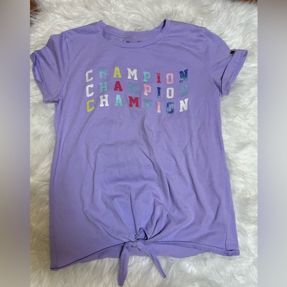 Champion Lavender Tee with Logo